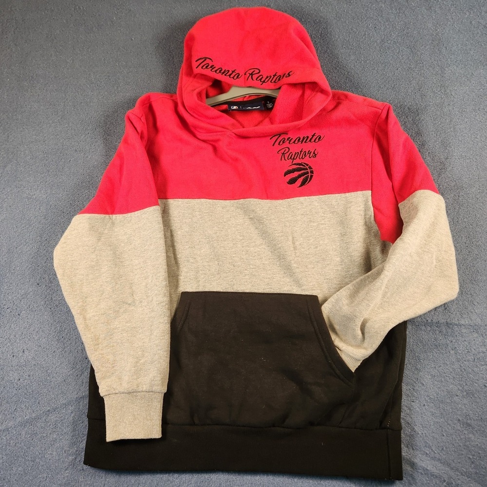 NBA G-III 4Her Toronto Raptors Gray/Black /Red Pullover Hoodie‎ W Size S